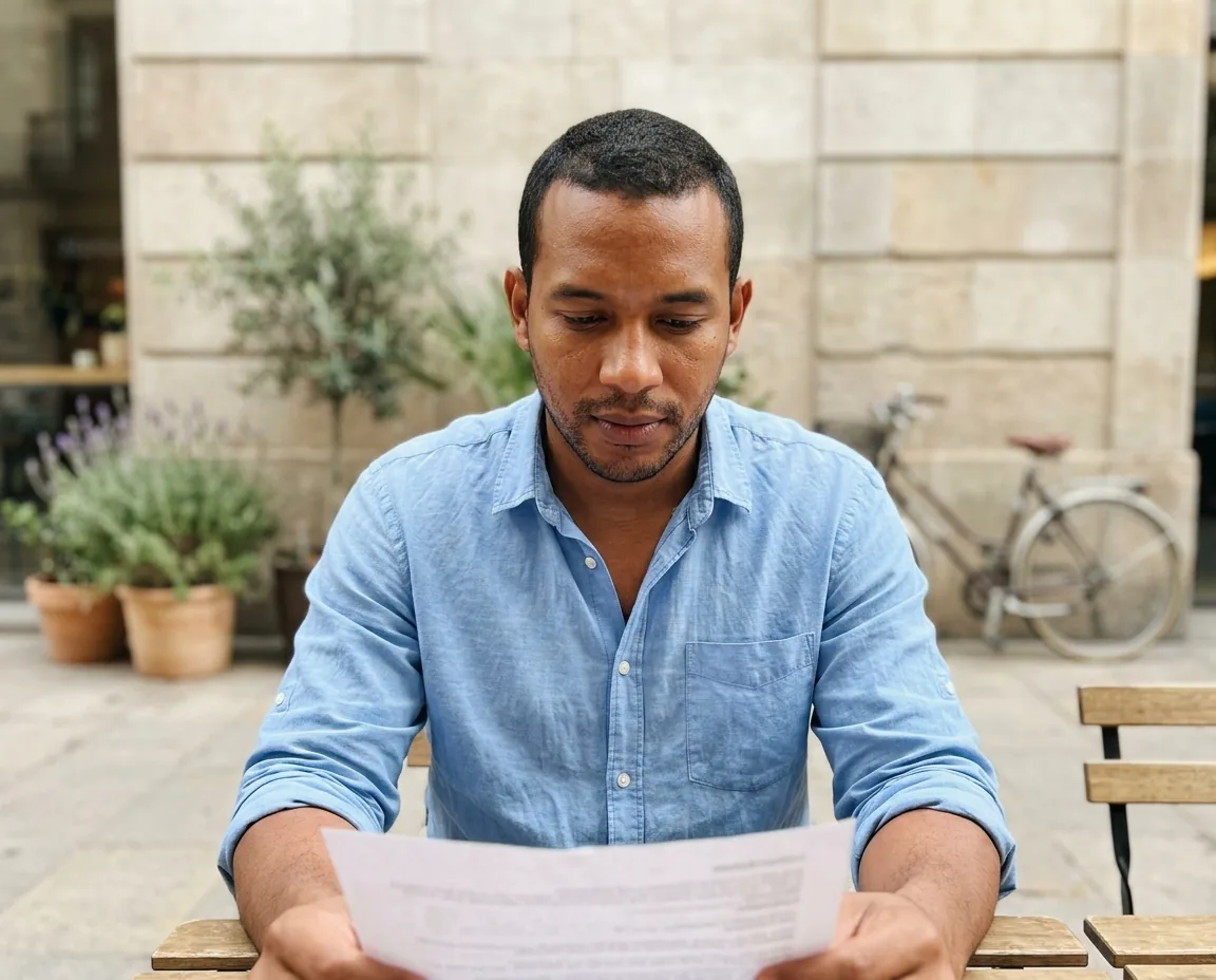 Hombre colombiano en Barcelona